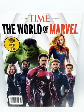 Special TIME Edition The World of Marvel 2019 Magazine Stan Lee, Iron Man, Etc